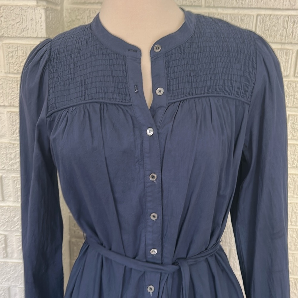 NWT-XiRENA-navy Dixie shirtdress. - Picture 6 of 10